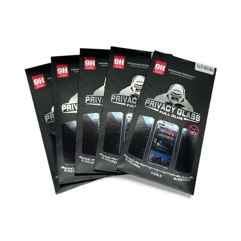 iPhone 16 Pro Max, 5 Pack, Premium Privacy Glass Screen‎ Protectors